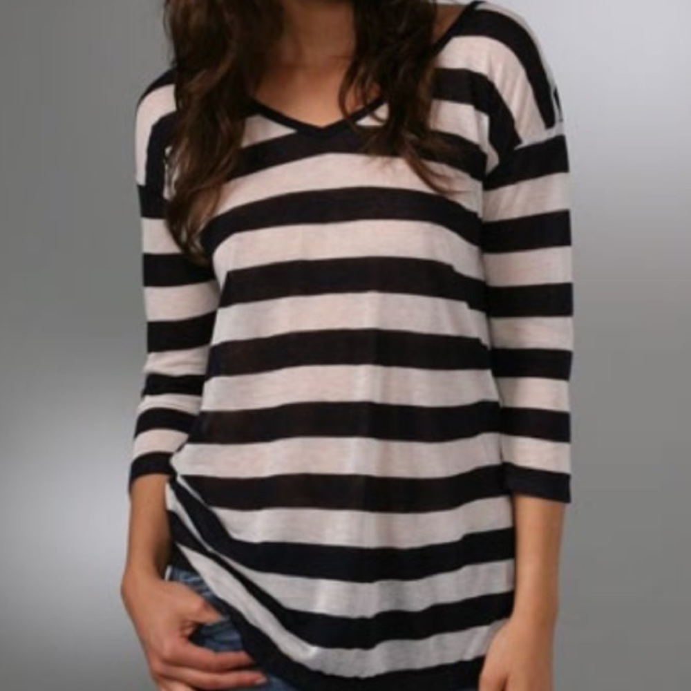 Like New-Theory Rayner Striped Tee